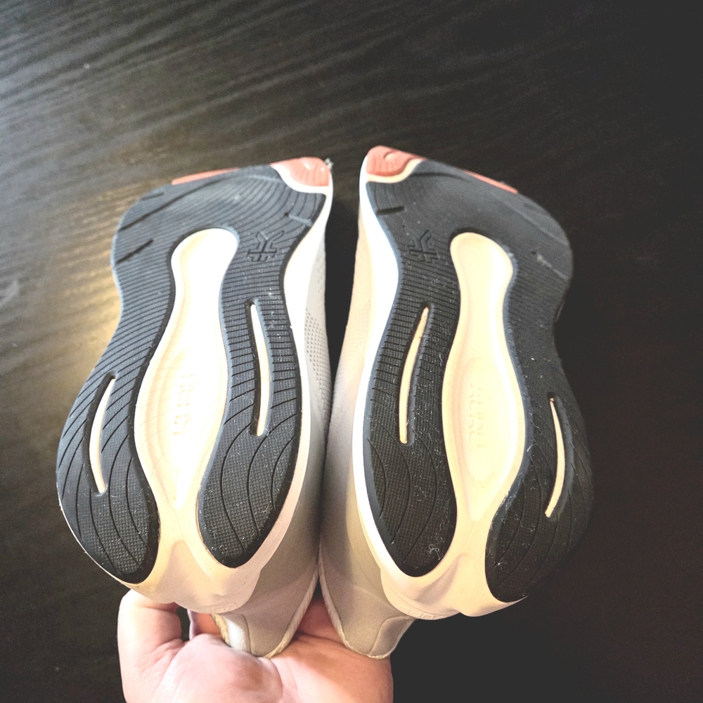 Gray and White Athletic Sneakers - Picture 3 of 5